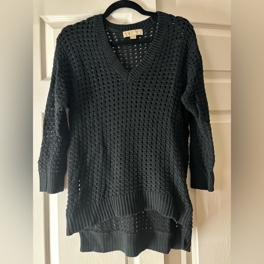 Michael Kors crochet lightweight sweater